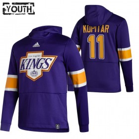 Barn Los Angeles Kings Anze Kopitar 11 2020-21 Reverse Retro Pullover Hooded Sweatshirt